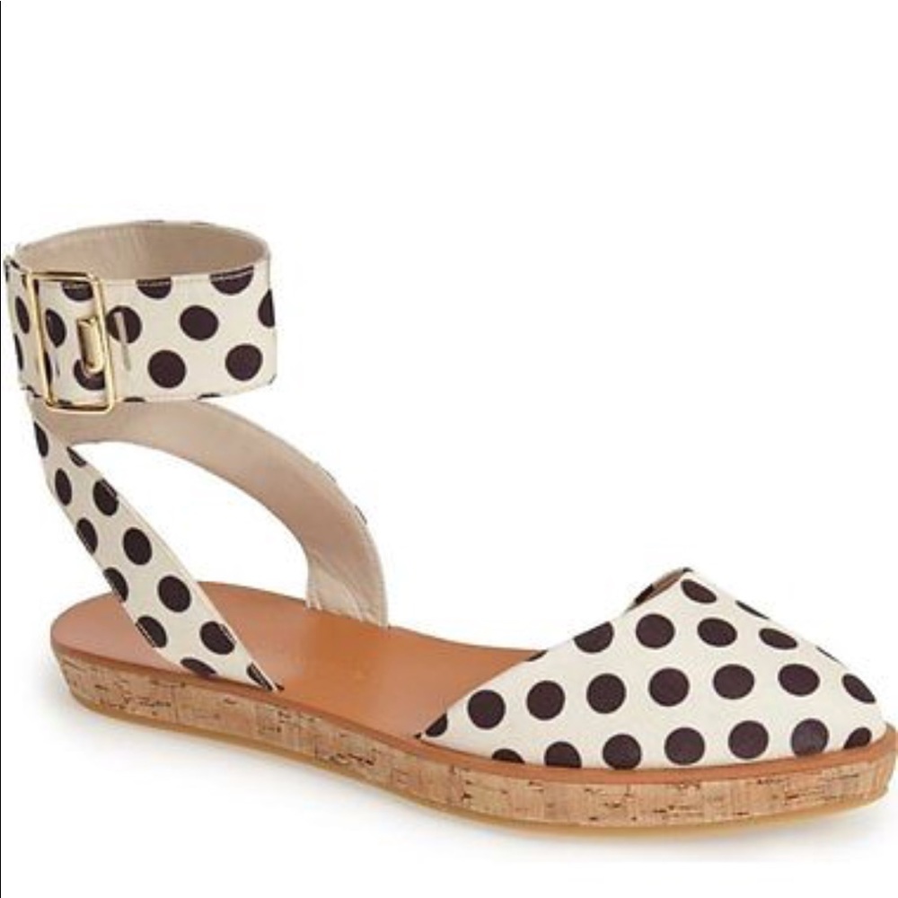 Alice + Olivia Reese cream/ black espadrilles